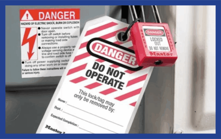 Tag out or lock out How to Clean a Neon Sign safety procedure