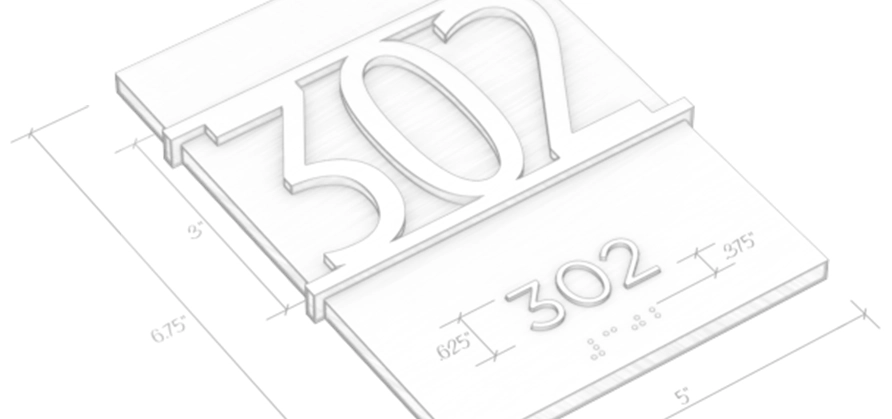 ADA-Sign-6 compliant sign