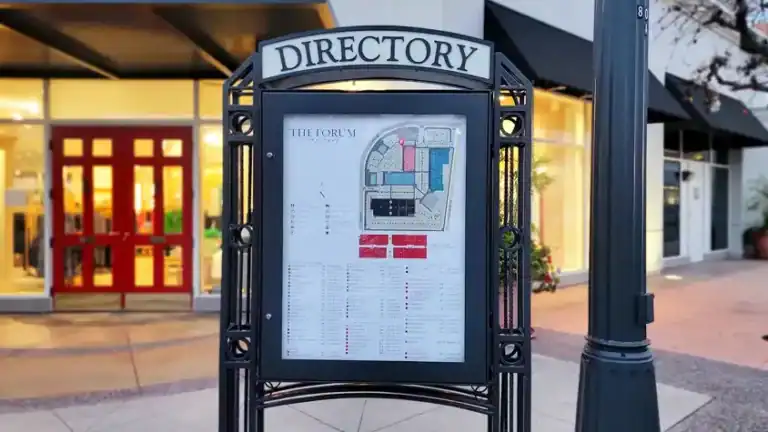 The Forum way finding directory in Encinitas, Ca