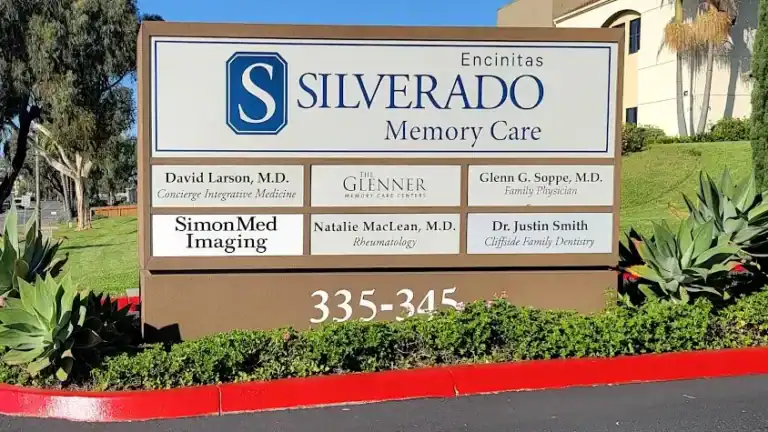 "Silverado Memory Care" 7-panel medical center monument in Encinitas, CA.